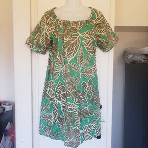 Nuvola Green Leaf Dress Size 12
